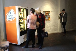 Vending machine and visitors